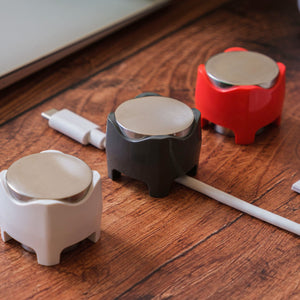 Cablestop Grey: instant cable management and cord organiser.
