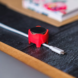 Cablestop Red: instant cable management and cord organiser.