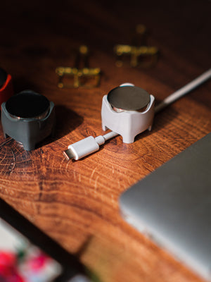Cablestop White: instant cable management and cord organiser.